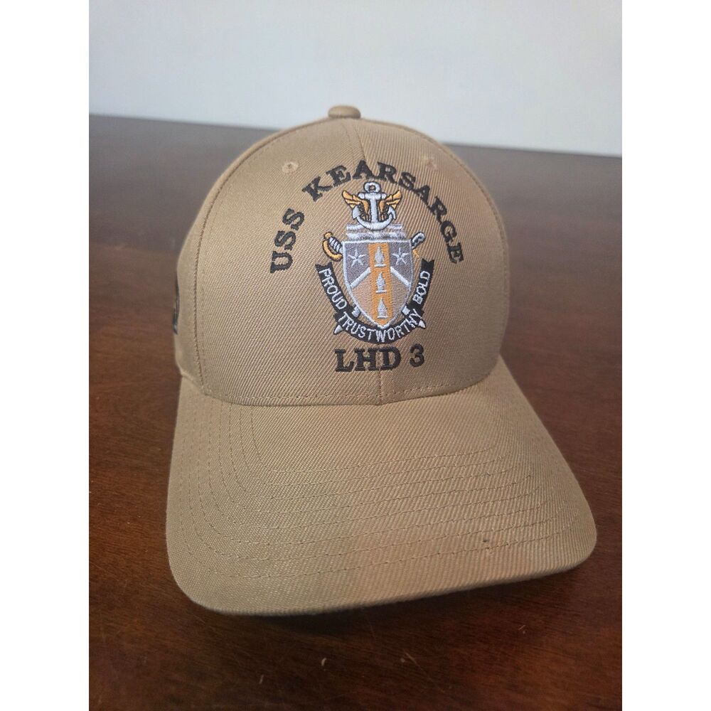 USS Kearsarge LHD 3 Cap Hat Coyote Tan The Corps Navy Dont Tread On Me